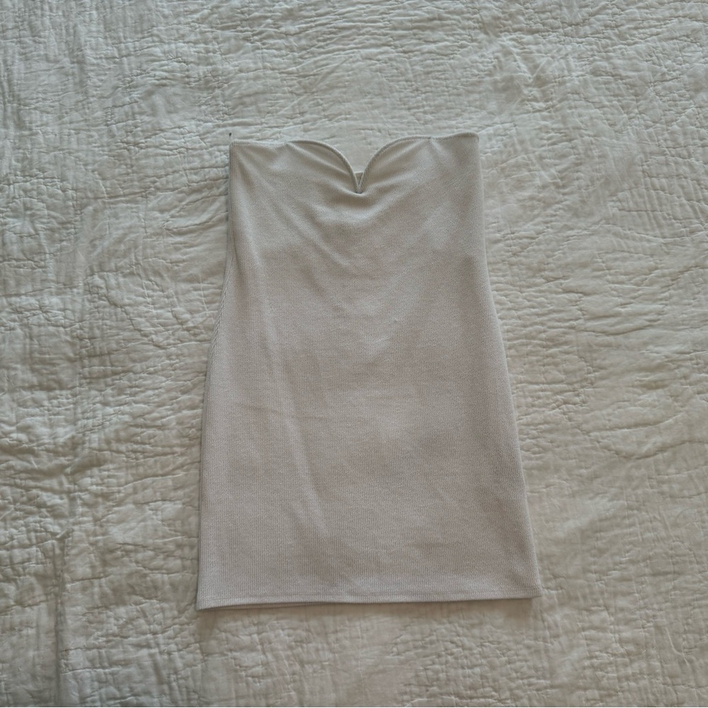 STRAPLESS MINI DRESS